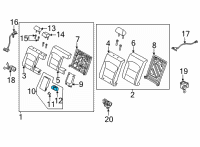 OEM 2022 Hyundai Elantra Cup Holder Assy-Rear Seat A/Re Diagram - 89940-AB000-NNB