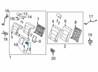 OEM 2021 Hyundai Elantra Cup Holder Assy-Rear Seat A/Re Diagram - 89940-AB000-NNB