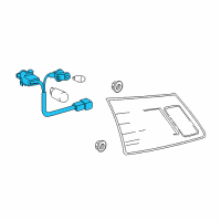 OEM 2012 Lexus ES350 Socket & Wire, Rear Lamp Diagram - 81585-33190