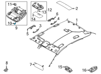 OEM Hyundai Santa Cruz Bulb-Light Emitting Diode Diagram - 92879-A4000