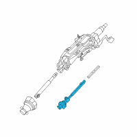 OEM 2011 Cadillac CTS Shaft Asm-Lower Intermediate Steering Diagram - 20908166