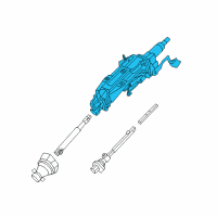 OEM Cadillac CTS Column Assembly Diagram - 20986958