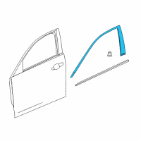 OEM 2019 Cadillac CTS Reveal Molding Diagram - 23337422