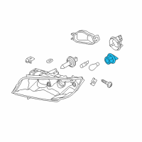 OEM 2008 BMW 335i Bulb Socket, Turn Indicator Diagram - 63-11-7-159-571