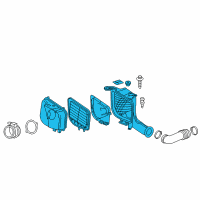 OEM Cadillac Air Cleaner Assembly Diagram - 15812562