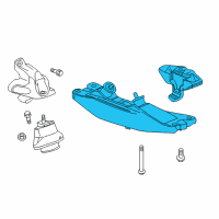 OEM 2019 Chevrolet Camaro Transmission Mount Diagram - 84119719