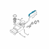 OEM Nissan Xterra Tube Assy-Filler Diagram - 17221-EA01A