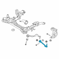 OEM 2013 BMW ActiveHybrid 3 Left Wishbone Diagram - 31-12-6-854-727