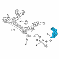 OEM 2013 BMW ActiveHybrid 3 Left Carrier Diagram - 31-21-6-853-819