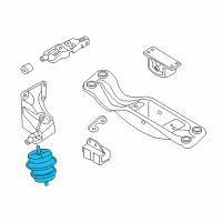 OEM 2014 Infiniti QX70 Insulator-Engine Mounting, Front Diagram - 11220-1CB0A