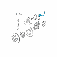 OEM 2010 Hummer H3 Brake Hose Diagram - 22824123