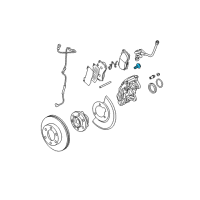 OEM 2010 Hummer H3 Caliper Bolt Diagram - 15098000