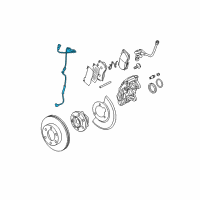 OEM 2010 Hummer H3T Front Speed Sensor Diagram - 19207831