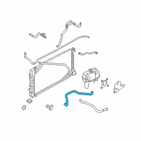 OEM Mercury Overflow Hose Diagram - 5M6Z-8C633-AD