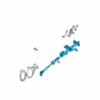 OEM 2002 Toyota Camry Column Assembly Diagram - 45250-06410