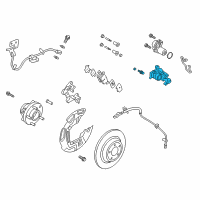 OEM 2020 Lincoln MKZ Caliper Diagram - HP5Z-2552-B