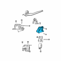 OEM 2009 Dodge Caliber Bracket-Engine Mount Diagram - 4854670AC