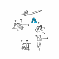 OEM 2009 Dodge Caliber INSULATOR-Engine Mount Diagram - 5038318AC