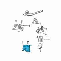 OEM 2009 Dodge Caliber INSULATOR-Engine Mount Diagram - 5038675AB