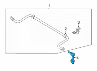 OEM 2022 Nissan Sentra Rod-Connecting, Rear Stabilizer Diagram - 54618-6LB1A