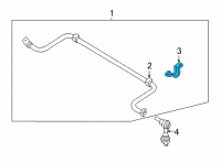 OEM 2020 Nissan Sentra Clamp-Stabilizer Diagram - 56233-6LB1A