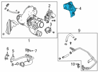 OEM Cadillac CT6 Heat Shield Diagram - 55493256