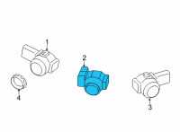 OEM 2022 BMW X7 ULTRASONIC SENSOR, BLACK Diagram - 66-20-9-826-785