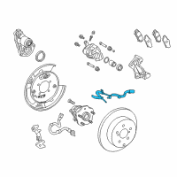 OEM 2020 Lexus RX350 Sensor, Speed, Rear LH Diagram - 89546-0E110