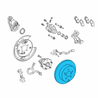 OEM 2017 Lexus RX450h Disc, Rear Diagram - 42431-0E060