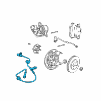 OEM 2003 Chrysler Sebring Sensor-Anti-Lock Brakes Diagram - 4764721AC