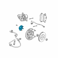 OEM 1998 Chrysler Cirrus Brake Hub And Bearing Diagram - 5003550AB