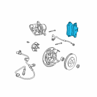 OEM 2005 Dodge Stratus Rear Disc Brake Pad Diagram - 5135543AB