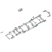 OEM 2013 Nissan NV3500 Bracket-Cab Body, 4TH RH Diagram - K5140-1PAMA