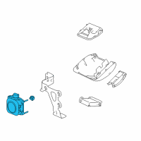 OEM 2013 Honda Accord Radar Sub Assy Diagram - 36802-T2A-A02