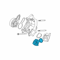 OEM 2009 Honda Element Thermostat Assembly (Nippon Thermostat) Diagram - 19301-RAA-A02