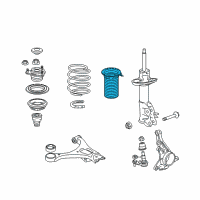 OEM Honda Civic Cover, R. FR. Dust Diagram - 51402-TR7-A01