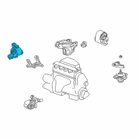 OEM Honda Civic Rubber Assy., Transmission Mounting (MT) Diagram - 50805-S5B-003