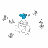 OEM 2003 Honda Civic Bracket, RR. Engine Mounting (MT) Diagram - 50827-S5B-000