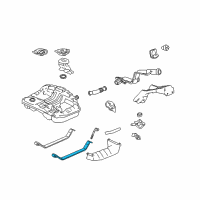 OEM 1997 Honda CR-V Band Assembly, Driver Side Fuel Tank Mounting Diagram - 17522-S10-010