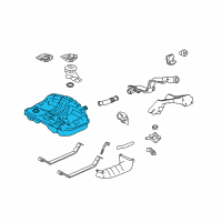 OEM 1997 Honda CR-V Tank, Fuel Diagram - 17500-S10-A01