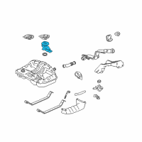 OEM 1997 Honda CR-V Pump Unit, Fuel Diagram - 17040-S10-C01