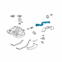 OEM 2001 Honda CR-V Pipe, Fuel Filler Diagram - 17660-S10-A03