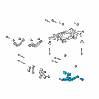 OEM Cadillac XTS Rear Lower Control Arm Diagram - 23214431