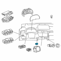 OEM 2018 Lexus RX450hL Switch, Push Start Diagram - 89611-30133