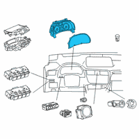 OEM 2020 Lexus RX350L Meter Assembly, COMBINAT Diagram - 83800-4D560