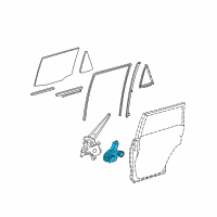 OEM Lexus CT200h Motor Assy, Power Window Regulator Diagram - 85710-60330