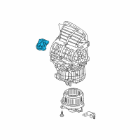 OEM 2022 Honda Odyssey Motor Assembly, Fresh/Recirculating Diagram - 79350-THR-A41