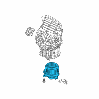 OEM 2022 Honda Odyssey Motor Assembly, Fan Diagram - 79310-THR-A41