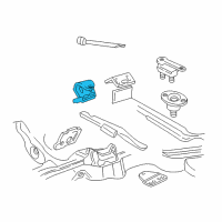 OEM Chevrolet S10 Mount, Engine Diagram - 15138296