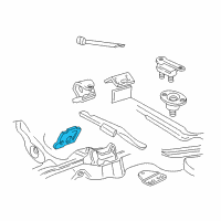 OEM 2001 Chevrolet S10 Bracket Asm-Engine Mount Diagram - 15725995